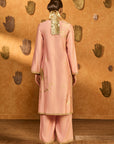 Babypink Crane Dawn Kurta Set