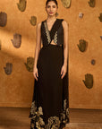Black Zen Stitched Saree