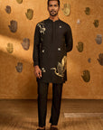 Black Crane Dawn Kurta Set