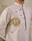 Grey Astral Bloom Kurta Set