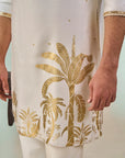 Ivory Backwater Postcard Kurta Set