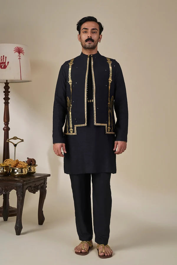 Black Malabar Grove Bandi Set