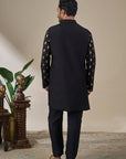 Black Anaar Arcade Kurta Set