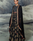 Midnight Blue Anarkali Set | Baroda