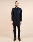 Midnight Blue Bandhgala