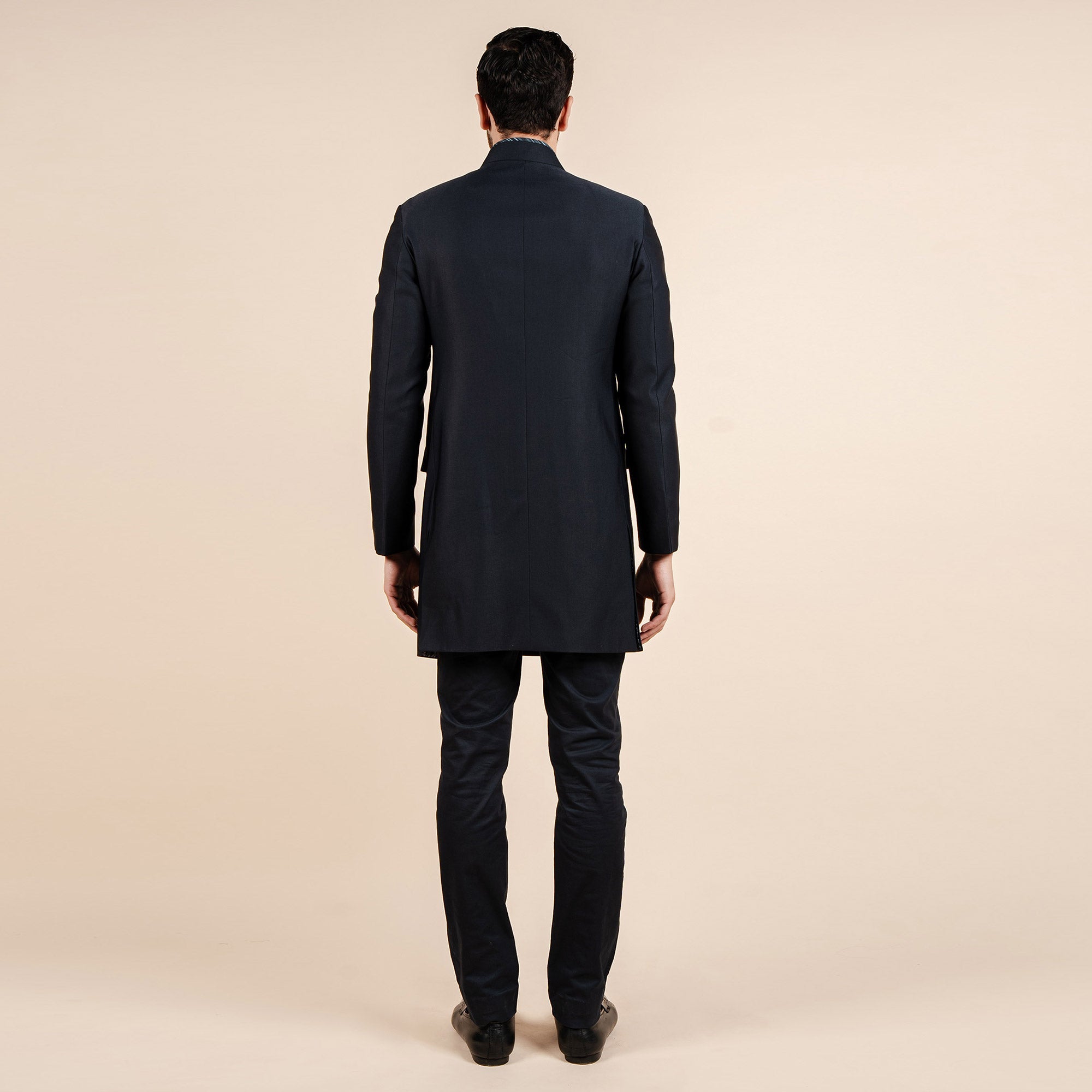 Midnight Blue Bandhgala
