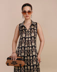 Midnight Blue - Ivory Tunic