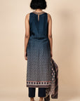 Midnight Blue - Nugrey Ombre Tunic Set