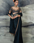 Midnight Blue Saree Set | Baroda