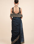 Midnight Blue Saree Set