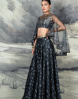 Midnight Blue Sharara Set | Baroda