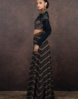 Midnight Blue Sharara Set | Muraqqa