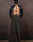 Midnight Blue Sharara Set | Muraqqa