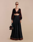 Midnight Blue Sharara Set