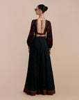Midnight Blue Sharara Set