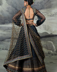 Midnight Blue Skirt Set | Baroda