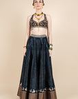 Midnight Blue Skirt Set
