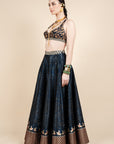 Midnight Blue Skirt Set