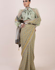 Mint Green Saree Set