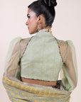 Mint Green Saree Set