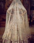 The Wanderlust Peach Sky Masai Lehenga