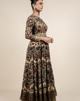 Multi-Hued Printed Anarkali