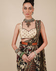 Multi-Hued Saree Set