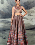 Multi-Hued Skirt Set