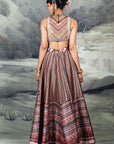Multi-Hued Skirt Set
