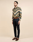Multi-Hued Striped Shirt