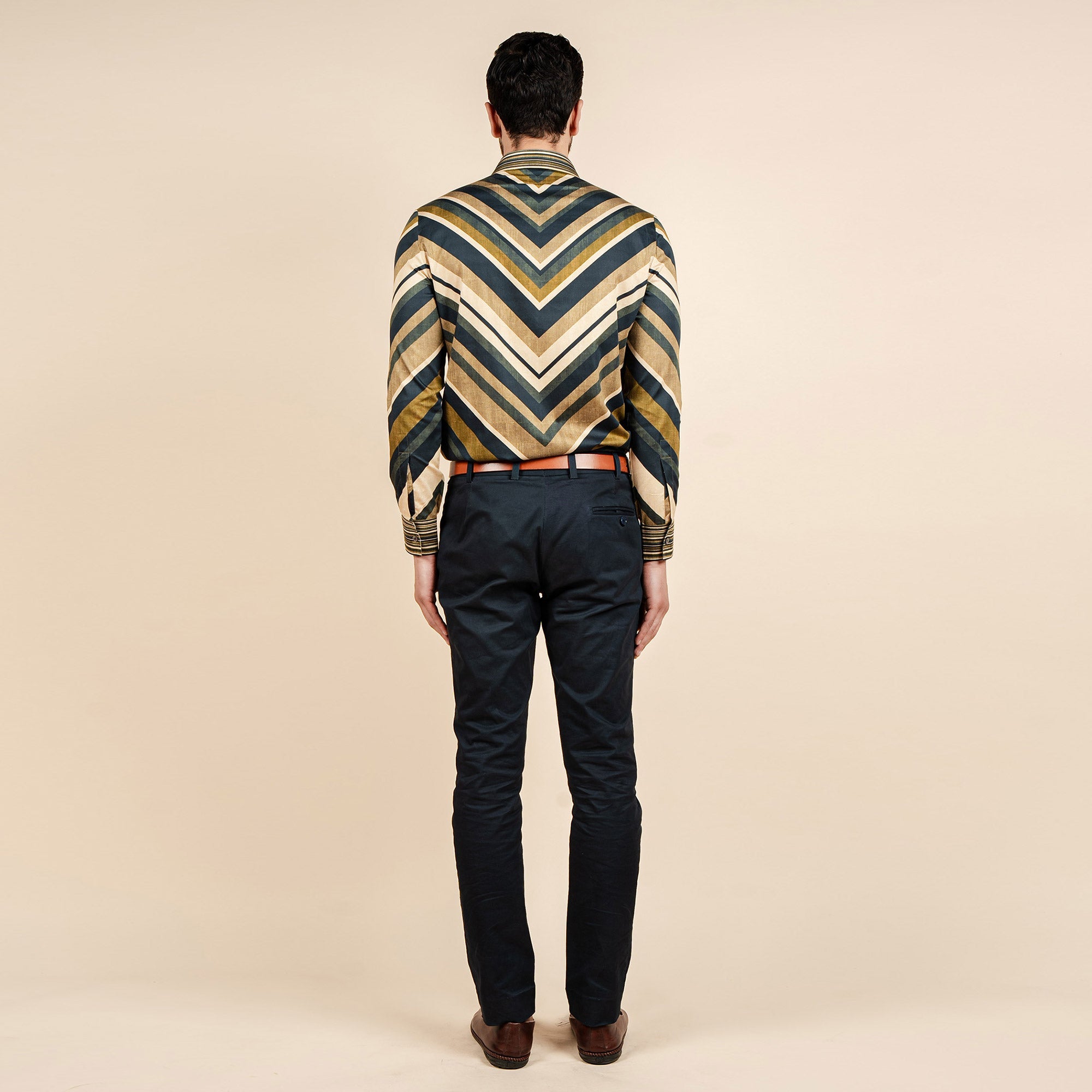 Multi-Hued Striped Shirt