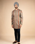 Multicolored Striped Bandhgala