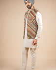 Multicolored Striped Nehru Jacket