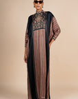 Multicoloured Striped Kaftan