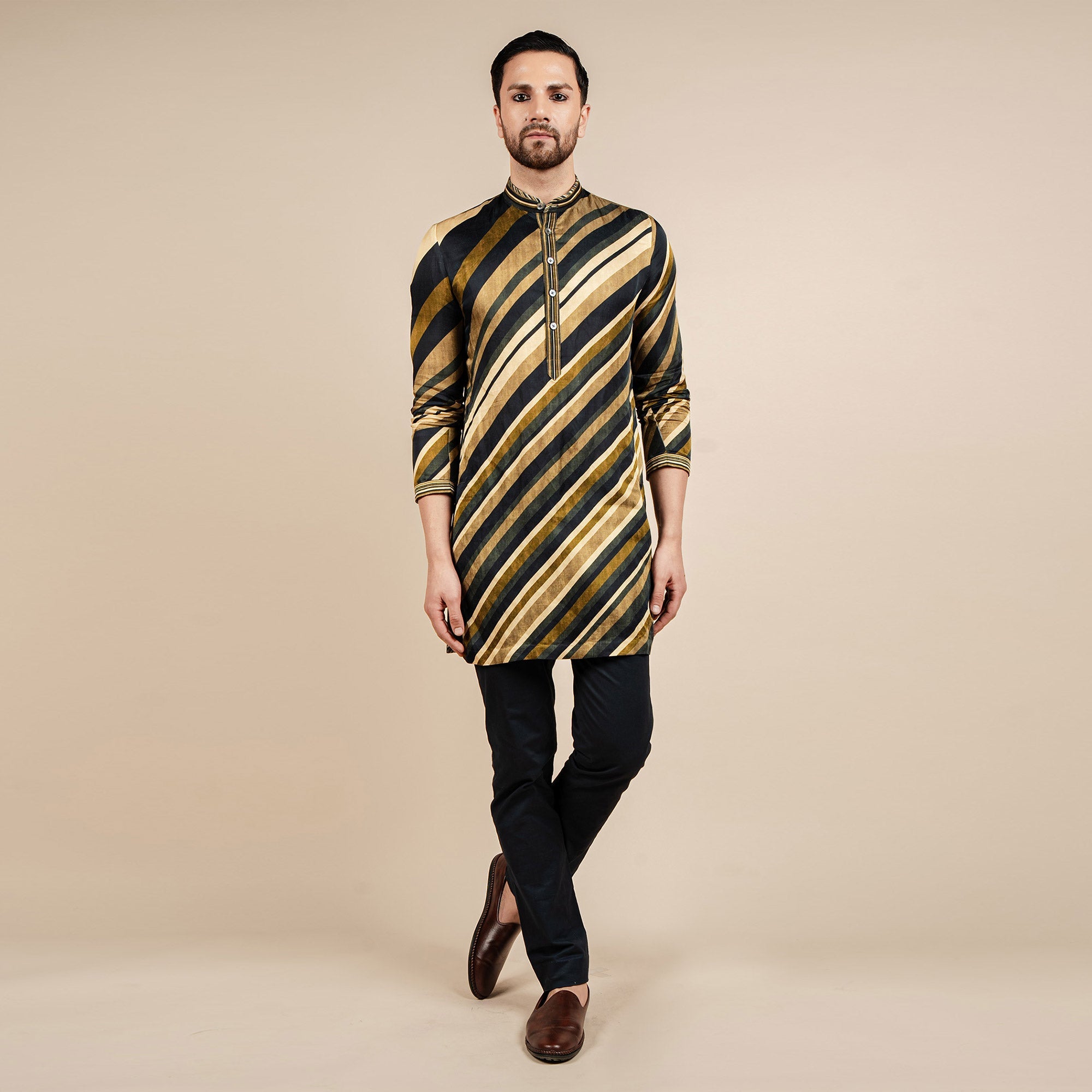 Multicoloured Striped Kurta