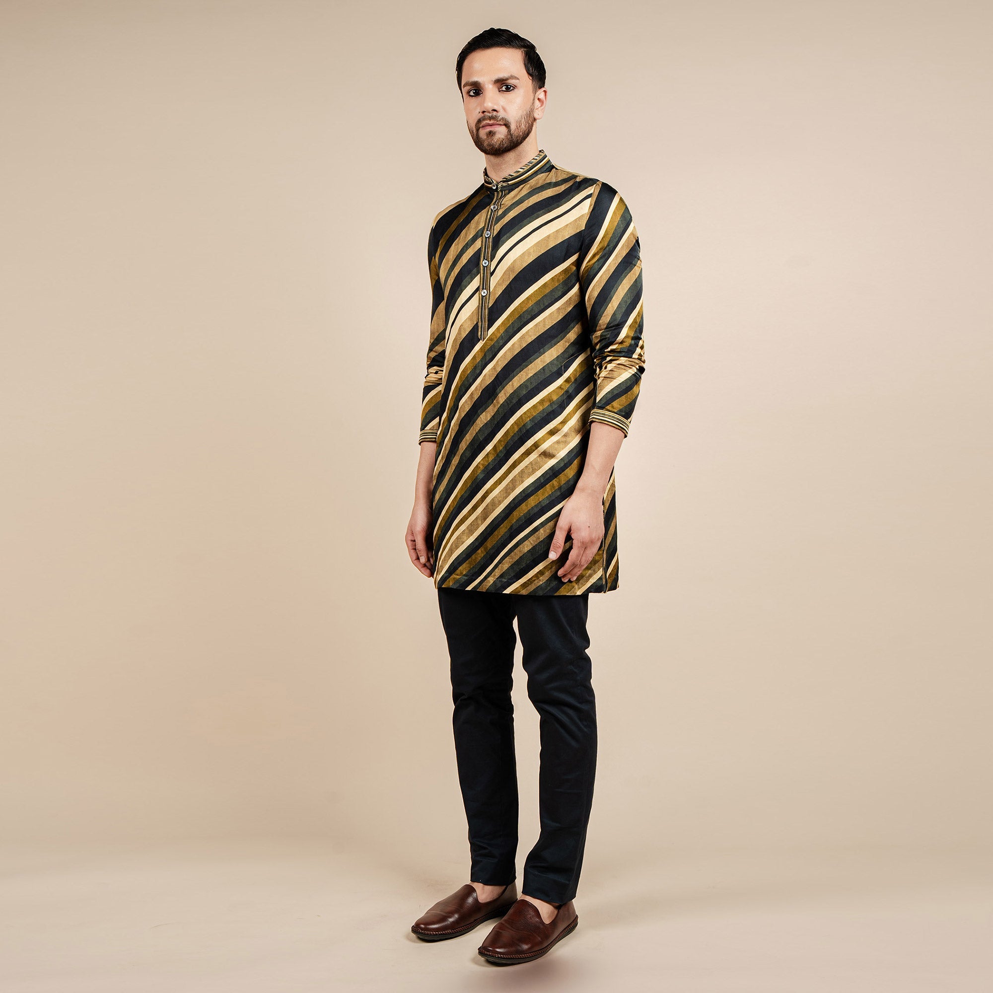 Multicoloured Striped Kurta