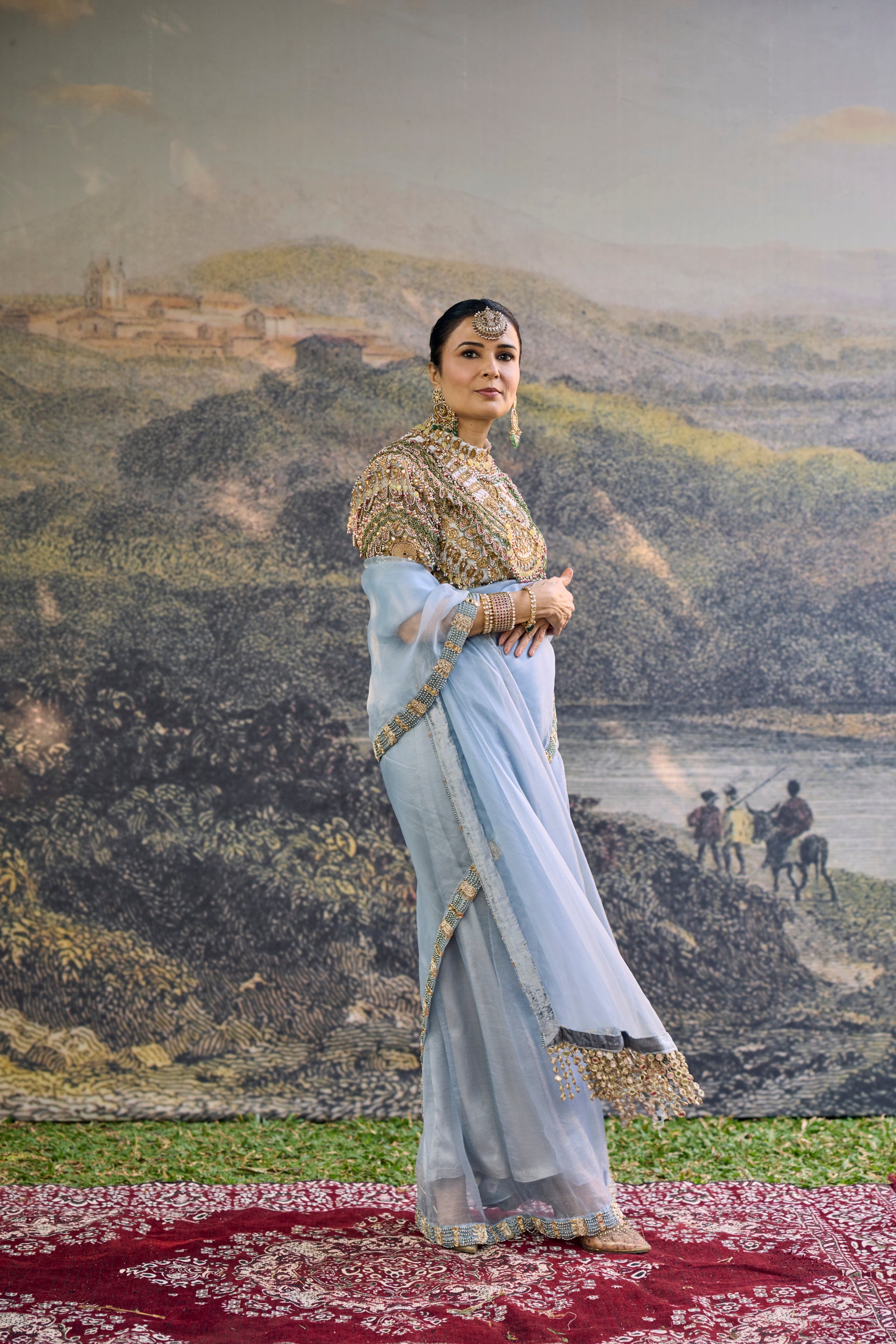 Neelambari Saree Set
