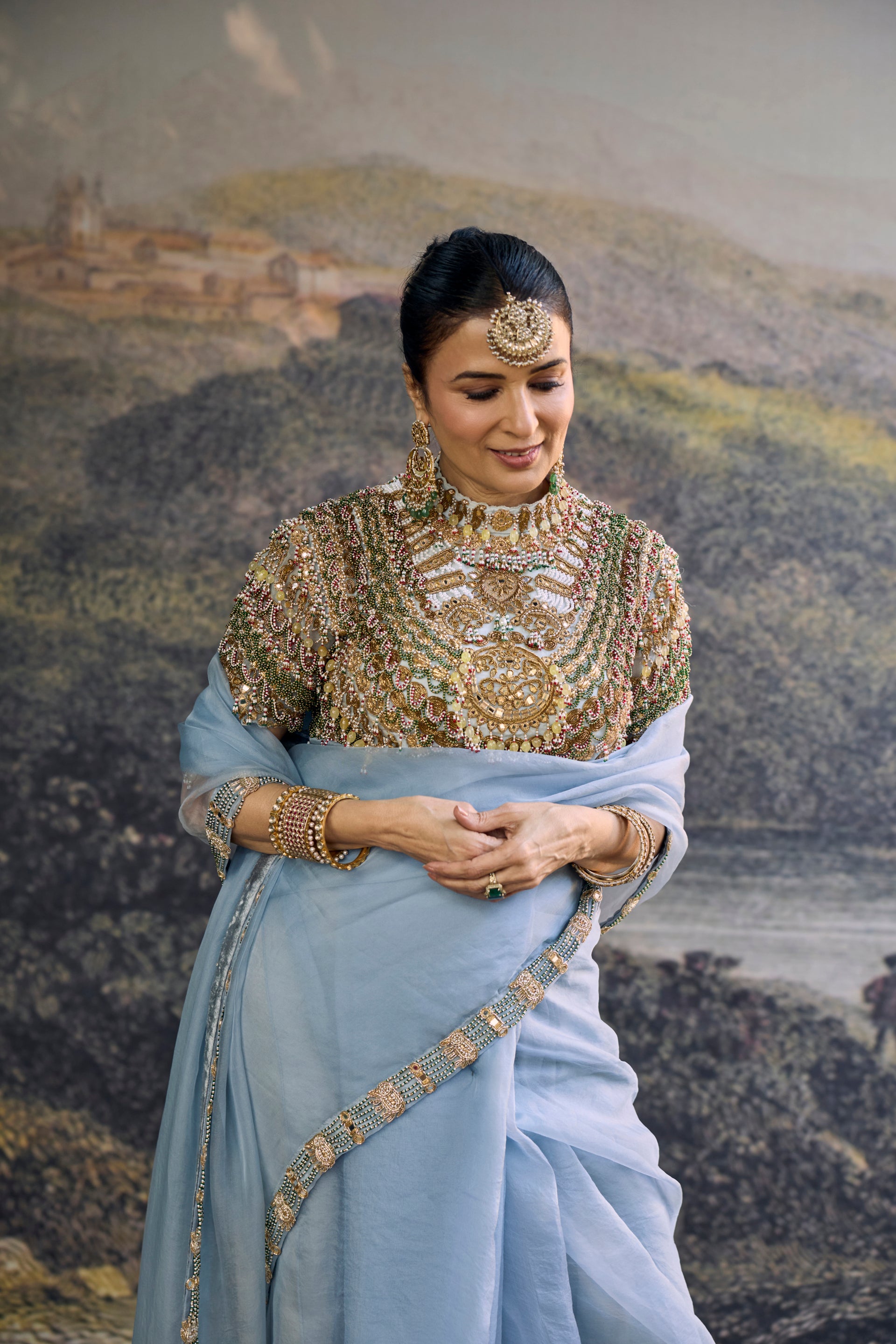 Neelambari Saree Set