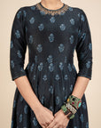 Navy Blue Anarkali