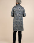 Navy Blue - Ivory Kurta
