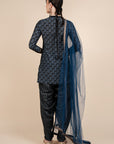 Navy Blue Short Tunic Set
