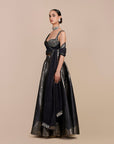 Navy Blue Skirt Set