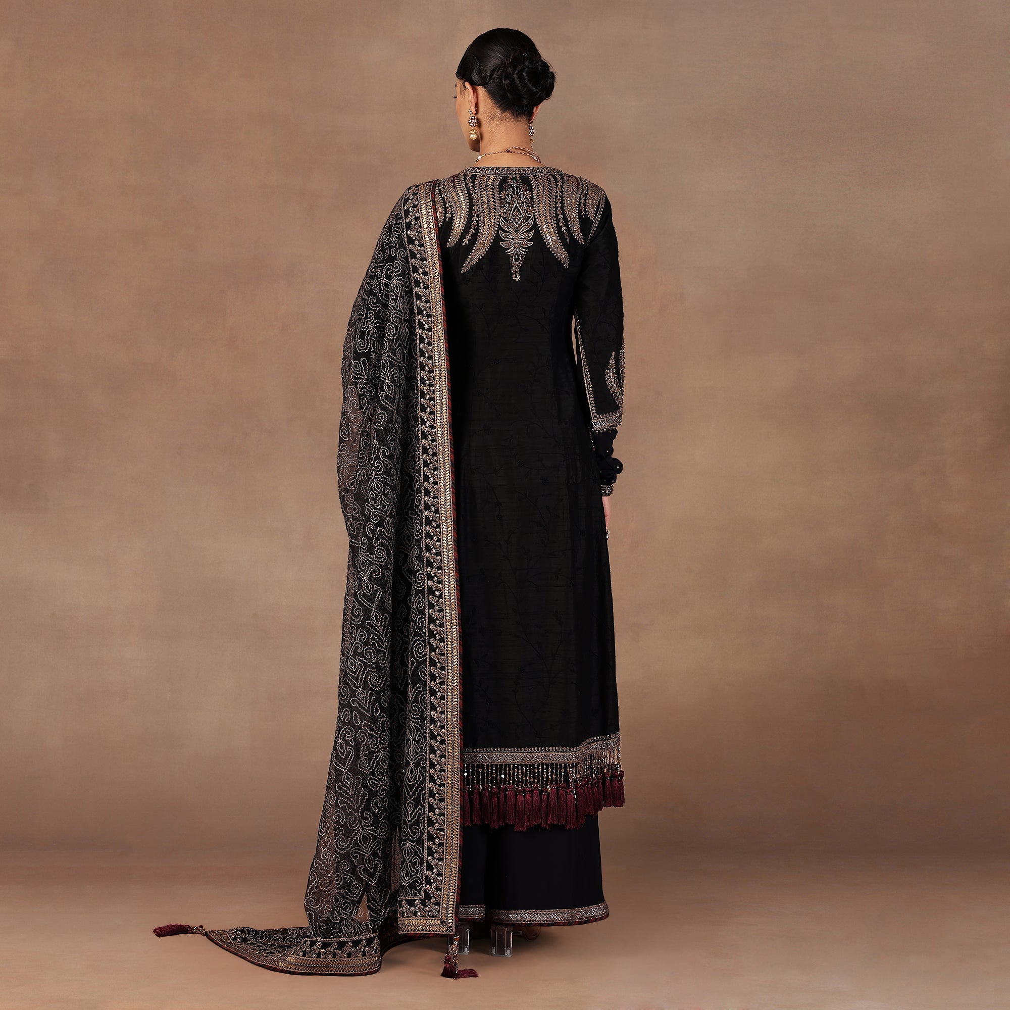 Noir Black Tunic Set