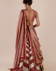 Rust - Ivory Chevron Skirt Set