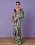Sequence Border Saree Set
