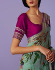 Sequence Border Saree Set