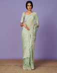 Pearl Work Saree Set