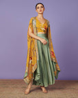 Sequins Cape Set