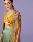 Sequins Cape Set