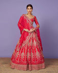 Rawsilk Bouquet Lehenga Set
